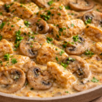 Hähnchen in Champignonrahmsauce – Klassisches Pfannengericht nach Balkan-Art - Rezept