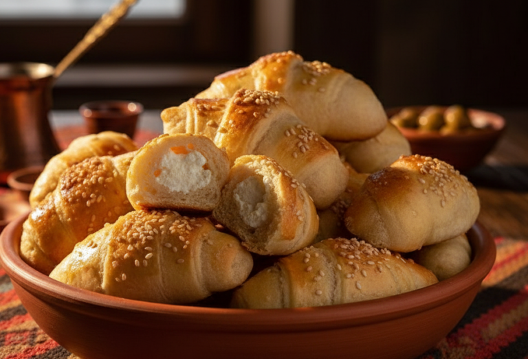 Kiflice mit Käse Rezept – Weiche Balkan-Hörnchen