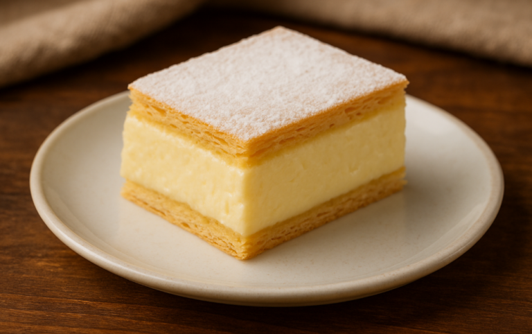 Krempita Dessert – Balkan Cremeschnitte mit Vanillecreme