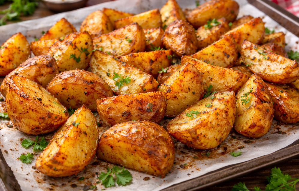 Ofenkartoffeln auf Balkan-Art – Knusprige Beilage - Rezept