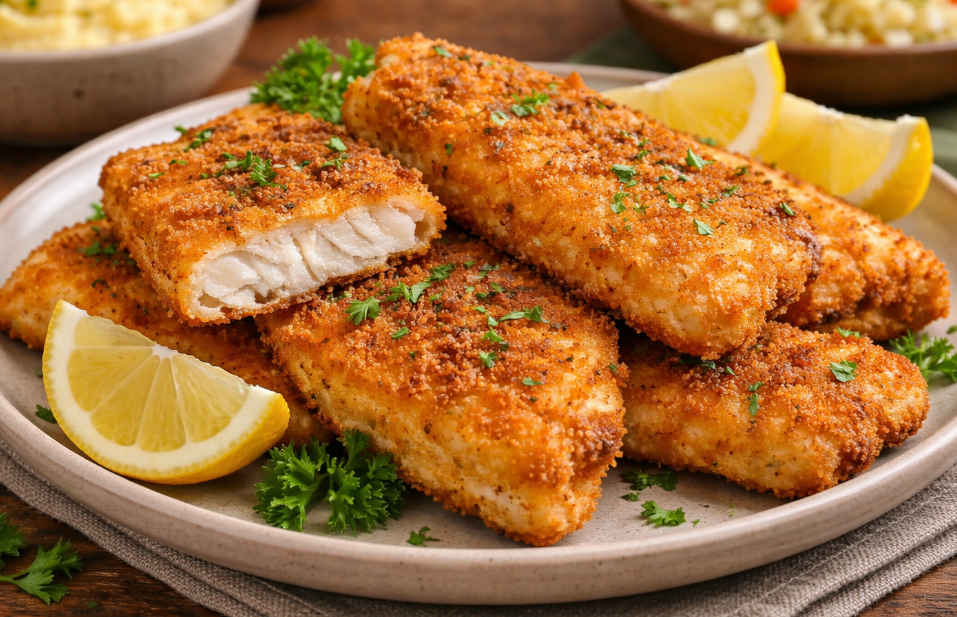 Paniertes Seelachsfilet – Knusprig & einfach nach Balkan-Art - Rezept