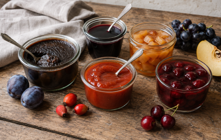 Marmelade, Džem, Pekmez und Slatko im Vergleich