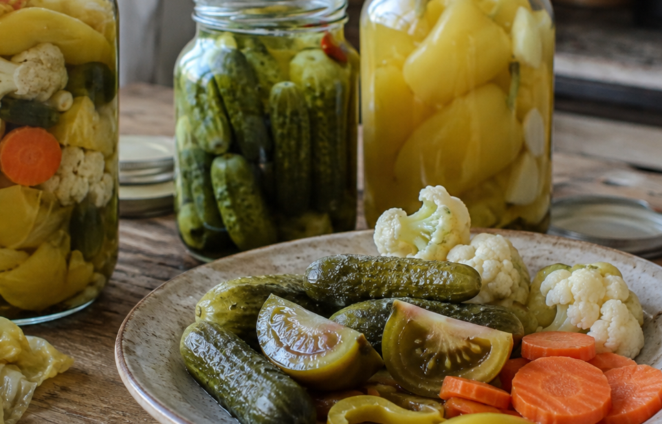 Turšija mit eingelegtem und fermentiertem Gemüse nach Balkan-Art