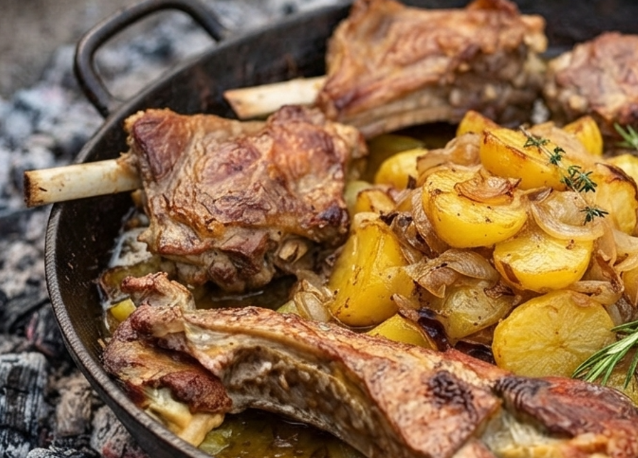 Peka Rezept mit Kalbfleisch und Kartoffeln – Kroatisch