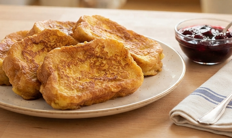 Prženice – Klassisches Balkan-Frühstück mit Ei und Brot